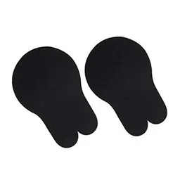cartscorner Breathable Rabbit Breast Lifter Pull Invisible Anti-Sagging on The Breast Pad Silicone Nipple,C 1 Pair Plus Size Black image 3