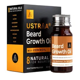 Ustraa Hair Vitalizer Shampoo 250 ml & Beard Growth Oil 100 g image 4