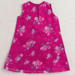 The Magic Wand Girls Floral Printed Regular Kurta with Sharara & With Dupatta image 2