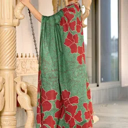KALINI Floral Pure Cotton Saree image 2