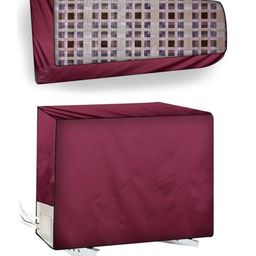 The Furnishing Tree Maroon Printed Air Conditioner Cover-picture-41