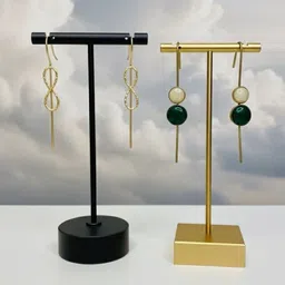 TAG 7 Set Of 2 Brass-Plated Artificial Stones Studded Circular Shaped Ear Cuff-picture-27