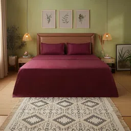 LIVSPACE Purple & Maroon AC Room 110 GSM Dohar-picture-32