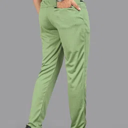ISUEL FAB Men Lime Green Relaxed Track Pant image 5
