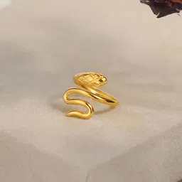 SWASHAA 18KT Gold-Plated Snake Wrap Ring-picture-37