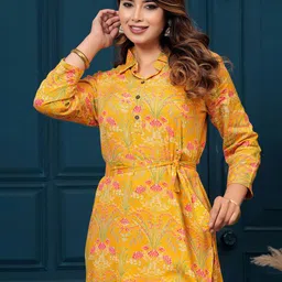 Indo Era Printed Tunic With Trousers Co-Ords image 5