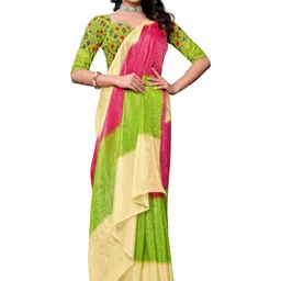 PARVOTSAV Multi Polyester Saree image 3