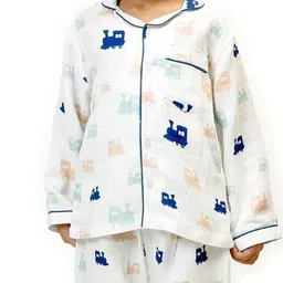 Snuggly Spaces Unisex Kids Printed Night suit image 3