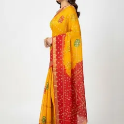 yashvi fab Bandhani Pure Cotton Handloom Bandhani Saree image 2