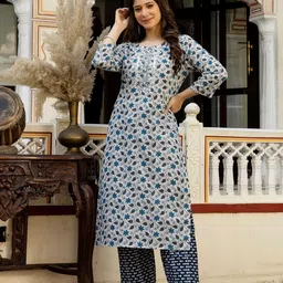 SURHI Women Floral Embroidered Thread Work Kurta-picture-18