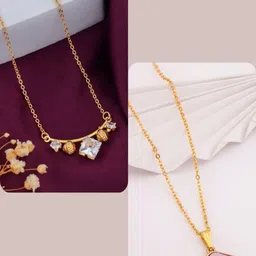 SZN Set Of 2 Gold-Plated Beaded Enamelled Chains-picture-27