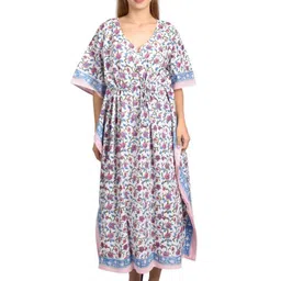 Fabric Venue Floral Print Kaftan Maxi Dress-picture-35