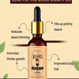stephanieimports Beard Hair Growth Oil - 30 ml image 3