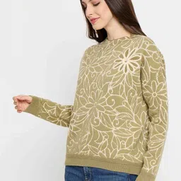 Madame Women Floral Printed Pullover image 4