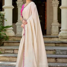 JANOI Silk Blend Handloom Saree image 5