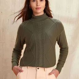 U.S. Polo Assn. Women Women Cable Knit Pullover-picture-10