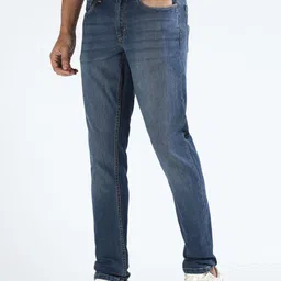 Flying Machine Men Skinny Fit Mid-Rise Clean Look Heavy Fade Cotton Stretchable Jeans image 3