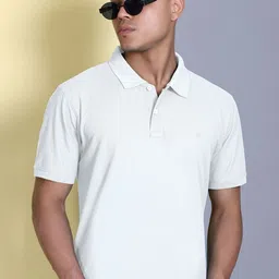 MOUNTAIN COLOURS Men Solid Polo Collar T-shirt-picture-18