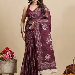 SHANVIKA Batik Printed Pure Cotton Saree-picture-19