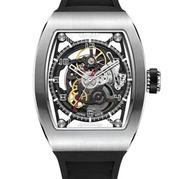 ZEROO Unisex Printed Dial & Leather Straps Analogue Automatic Watch ZM002SBK image 1