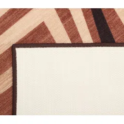 MODEFE Brown Abstract Anti-Skid Nylon Carpet image 5