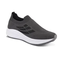 SZN Men Grey Mesh Slip On Casual Sports Shoes image 5