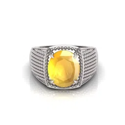 RRVGEM Unisex Yellow Brass Finger Ring image 4