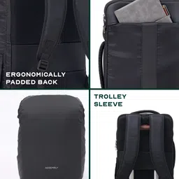 Assembly Overnighter Unisex Solid Large Backpack with Zip Closure image 2