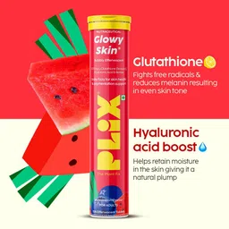 PLIX THE PLANT FIX Set of 4 Glowy Skin Glutathione Tablets - 15 Tablets Each - Watermelon image 3