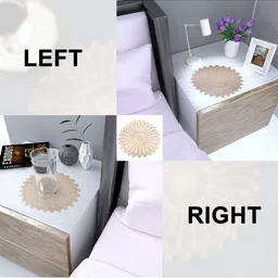 GROKI Gold toned 2 Pieces Textured Waterproof Table Placemats image 3