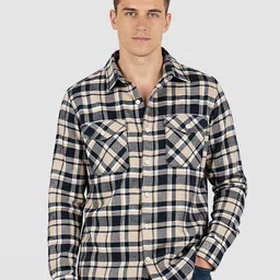 Beyoung Men Original Tartan Checks Checked Casual Shirt-image-0