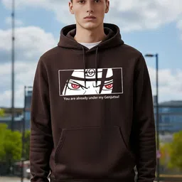 Manlino Men Naruto Printed Hooded Sweatshirt image 2