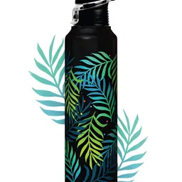 Speedex Black Single Stainless Steel Printed Water Bottle-image-73