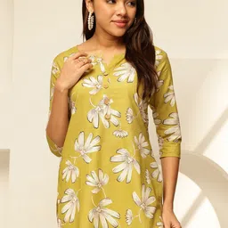 KALINI Women Cotton Printed Regular Tops-image-62