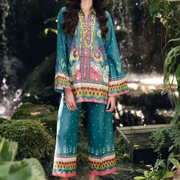 Modestouze Attires Printed Shirt Collar Tunic & Palazzo Co-Ords-picture-29