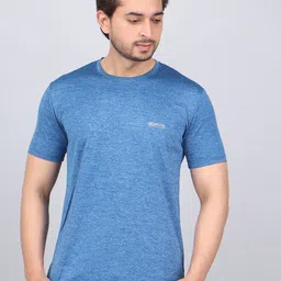 WILD ELEPHANT Men Pack Of 2 Solid Round Neck T-shirts image 4