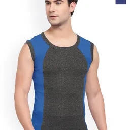 Sporto by Macho Pack Of 2 Cotton Colourblocked Gym Vest-picture-31