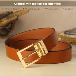 Metronaut Men Leather Formal Belt image 5