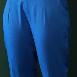 AKS Couture Striped Round Neck Straight Kurta With Trousers And Dupatta image 3