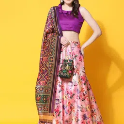 Kaizen TEXO FAB Digital Printed Semi-Stitched Lehenga & Unstitched Blouse With Dupatta-picture-28