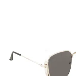 BAYBERRY Unisex Square Sunglasses with UV Protected Lens DGN 1121 Silve image 5