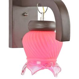 Somil Premium Designer Glass Wall / Night Lamp Elegant & Stylish Dcor Accent for Modern Interiors, color- Pink, Size:- 17 X 30 X 27.5 CM-picture-46
