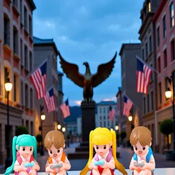 Gopalvilla Yellow Matte Car Real 3D 4 Pieces Medium Showpieces - 1.88 Inch-picture-14