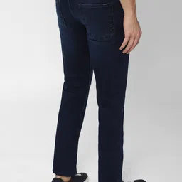 VAN HEUSEN DENIM LABS Men Navy Blue Slim Fit Heavy Fade Jeans image 3