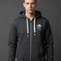 SANDPIPER Men Printed Hooded Sweatshirt-picture-12