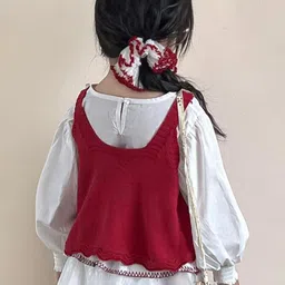 LULU & SKY Girls Crop Sweater Vest image 4