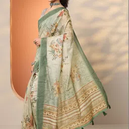 Libas Floral Silk Blend Saree-picture-24