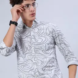 V-Mart Printed Spread Collar Casual Shirt-picture-26