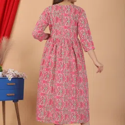 Loyster Printed A-Line Midi Dress image 5