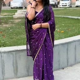 Being Naari Embellished Gotta Patti Pure Georgette Saree image 4